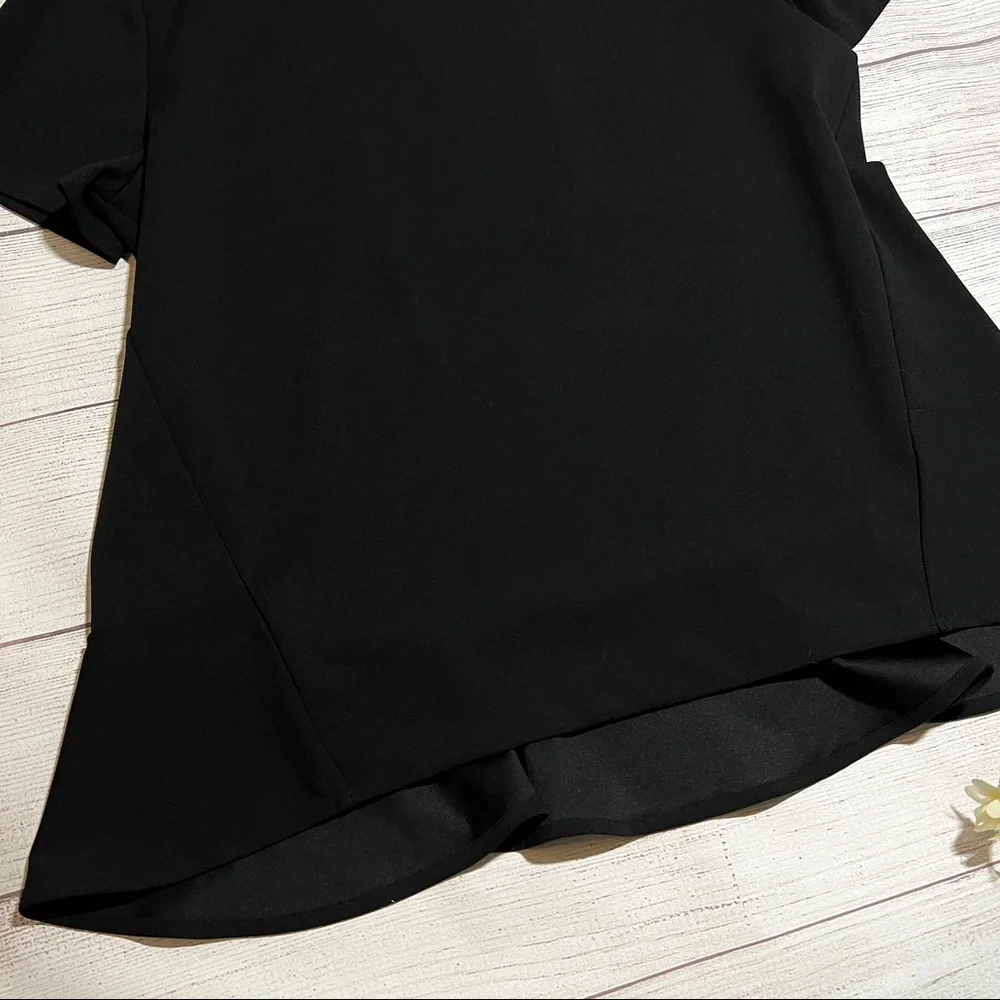 Banana Republic Crew Neck Short Sleeve Panel Detail Top - Picture 3 of 11